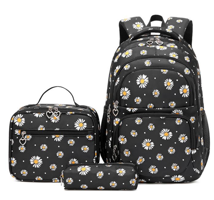 3-Piece Set Daisy School Bag