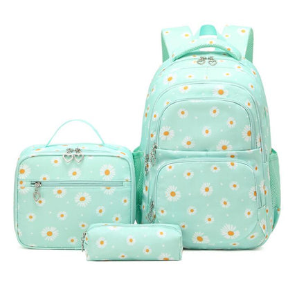 3-Piece Set Daisy School Bag