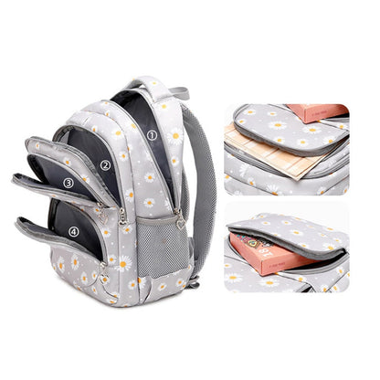 3-Piece Set Daisy School Bag