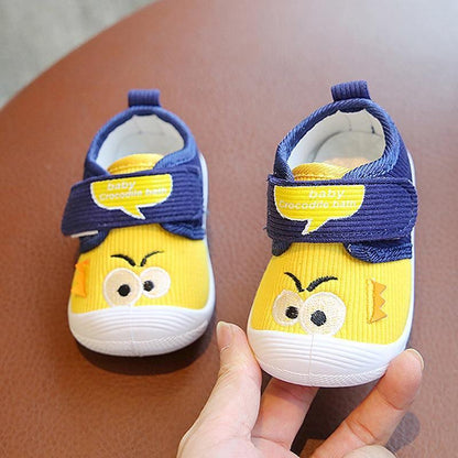 Unisex Infant First Walkers Shoes With Funny Big Eyes Pattern Baby Boy Casual Toddler Girl Non-slip Shoe