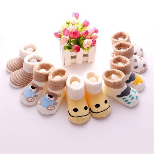 5 Pairs Warm Baby Socks