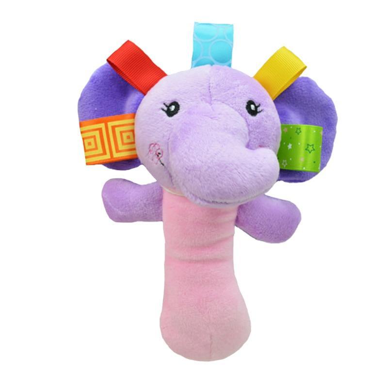 Cartoon Plush Rattle Toy