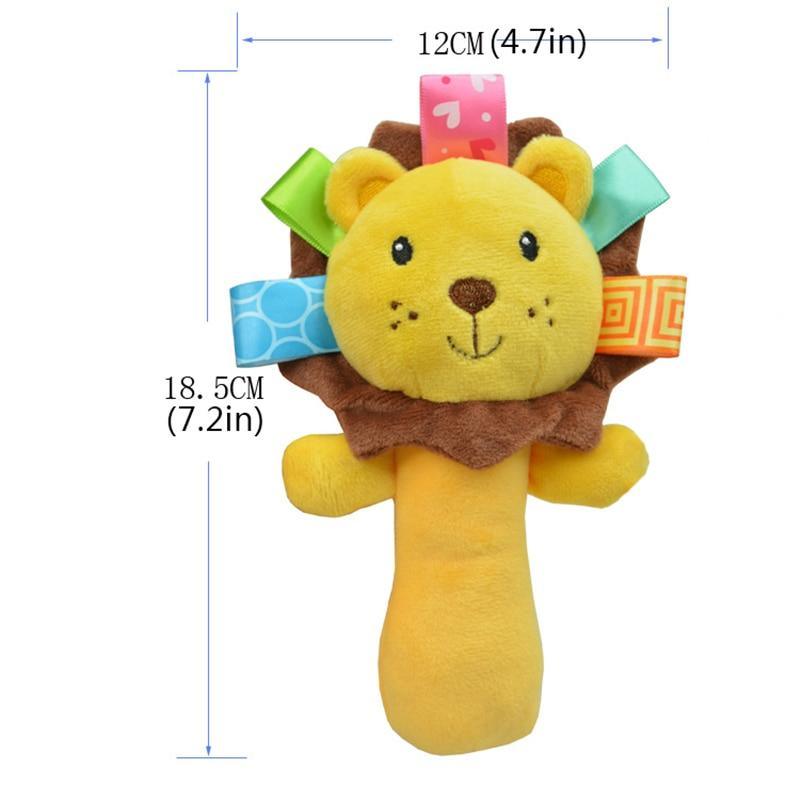 Cartoon Plush Rattle Toy