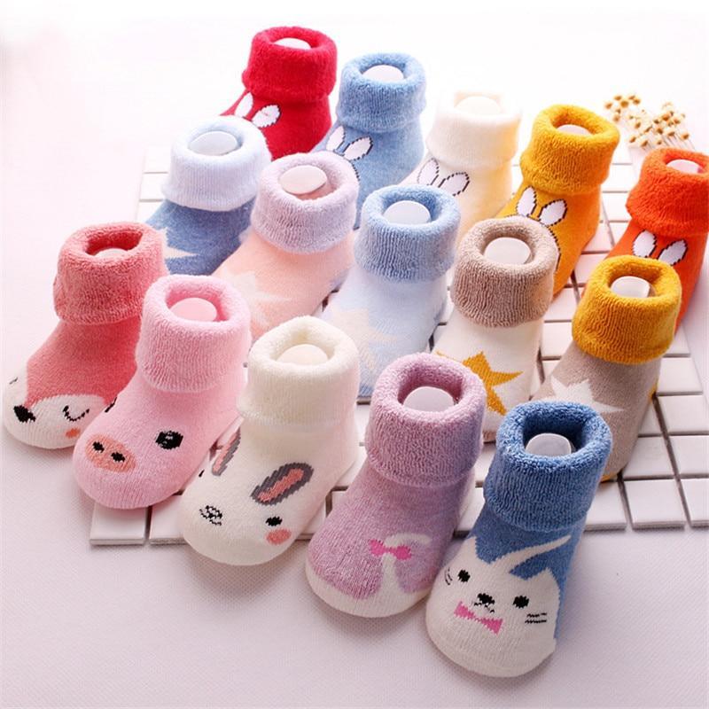 5 Pairs Warm Baby Socks