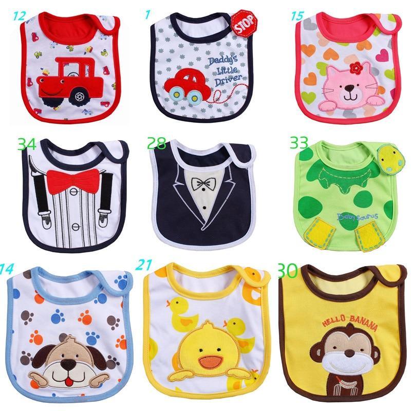 Cartoon Cotton Bib