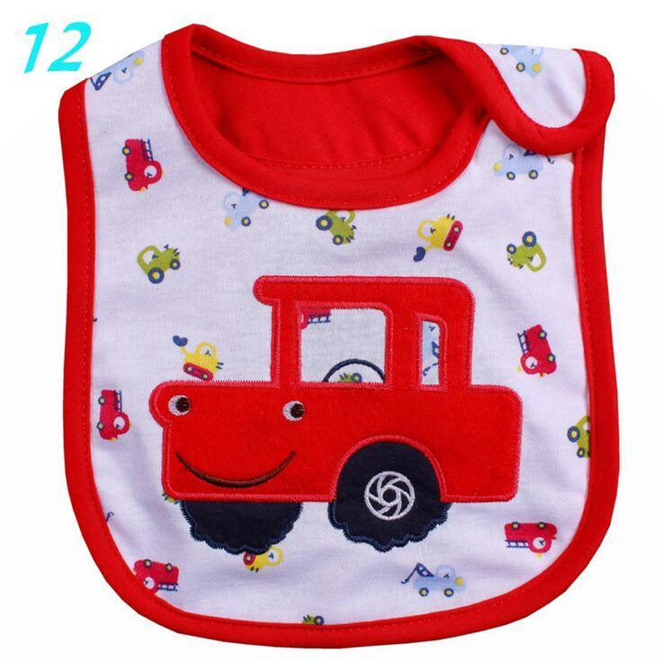 Cartoon Cotton Bib
