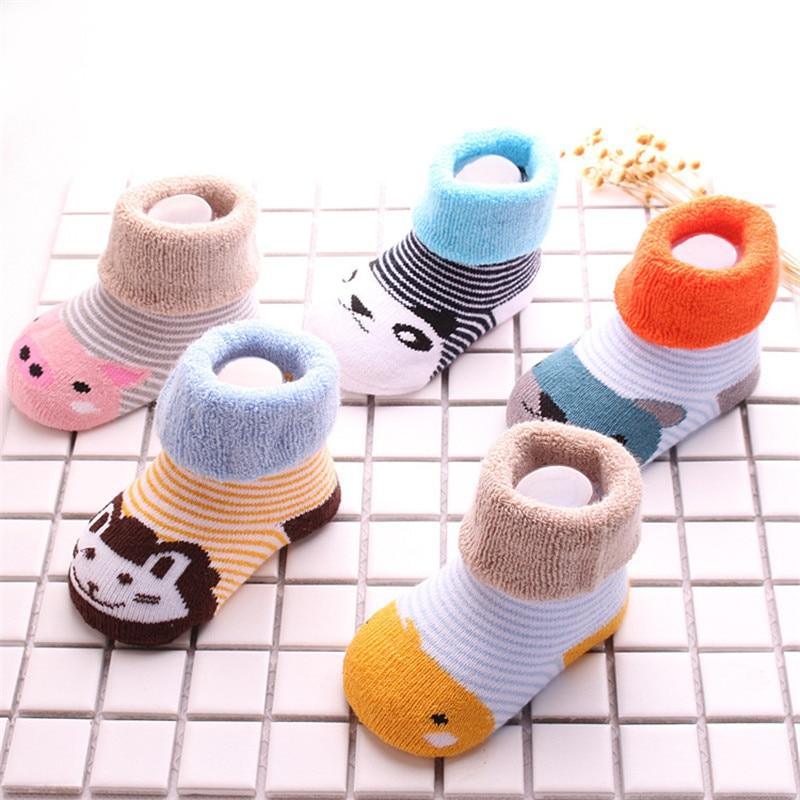 5 Pairs Warm Baby Socks