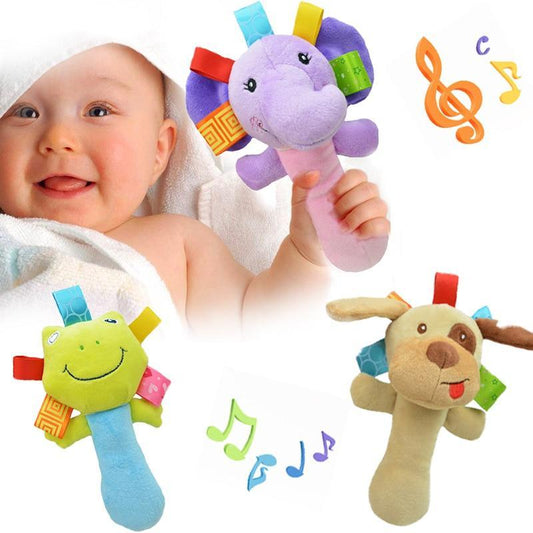 Cartoon Plush Rattle Toy