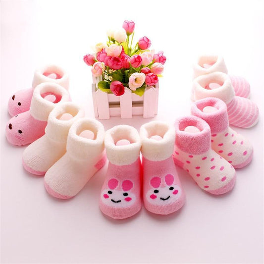 5 Pairs Warm Baby Socks