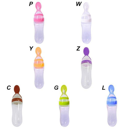 Silicone Bottle w/ Spoon