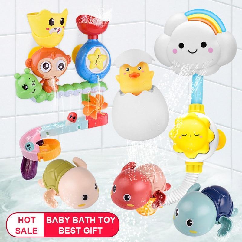Bubble Machine + Various Bath Toys