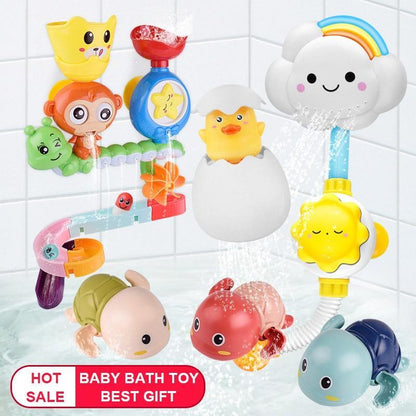 Bubble Machine + Various Bath Toys
