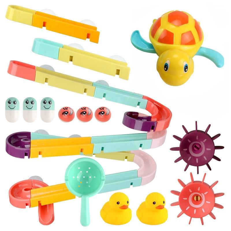 Bubble Machine + Various Bath Toys