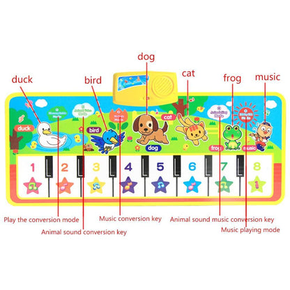 Baby English Musical Piano Music Carpet Baby Kids Play Mat Carpet Educational Electronic Baby Toys For Kids