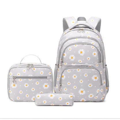 3-Piece Set Daisy School Bag