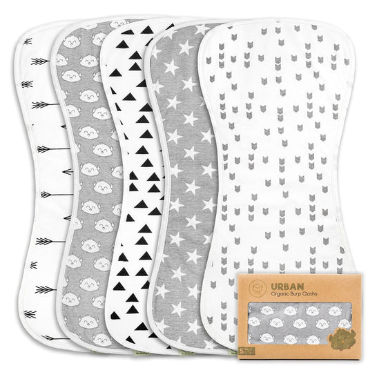 5 Pack Burp Cloths
