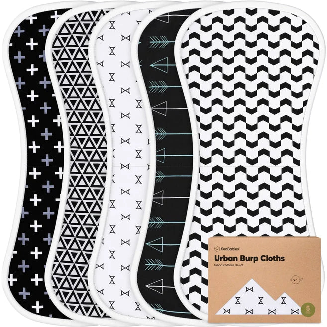 5 Pack Burp Cloths