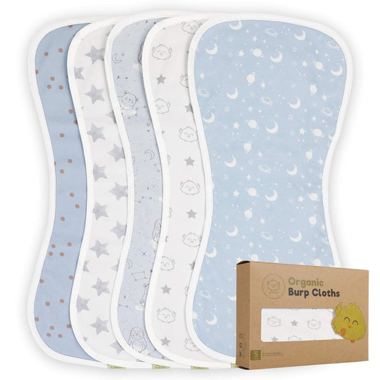 5 Pack Burp Cloths