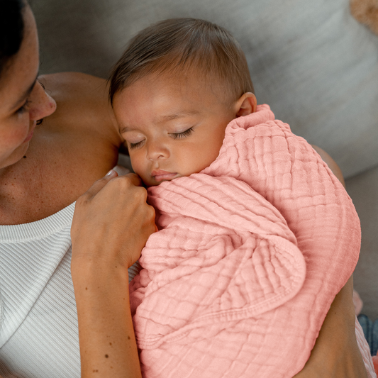 Baby Muslin Blanket - Pink