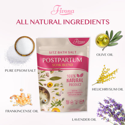 2-in-1 Sitz Bath Soak Kit for Postpartum Care