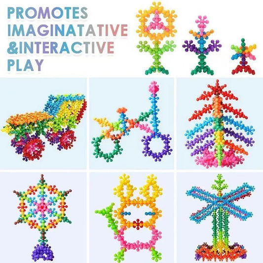 3D Snowflake Building Blocks