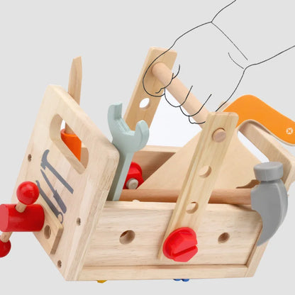 Wooden Toolbox Pretend Play Set