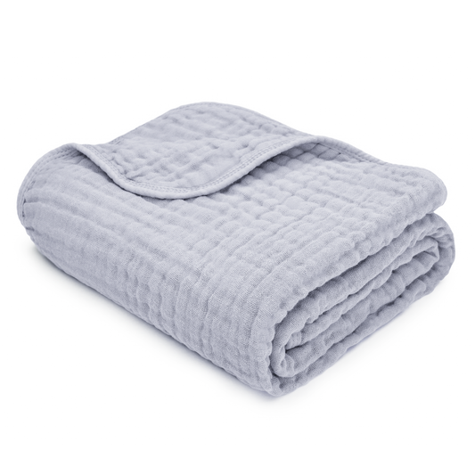 Baby Muslin Blanket - Gray