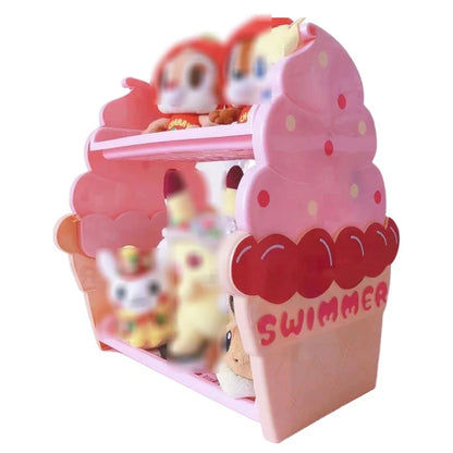 Ice Cream Double-Layer Storage Shelf