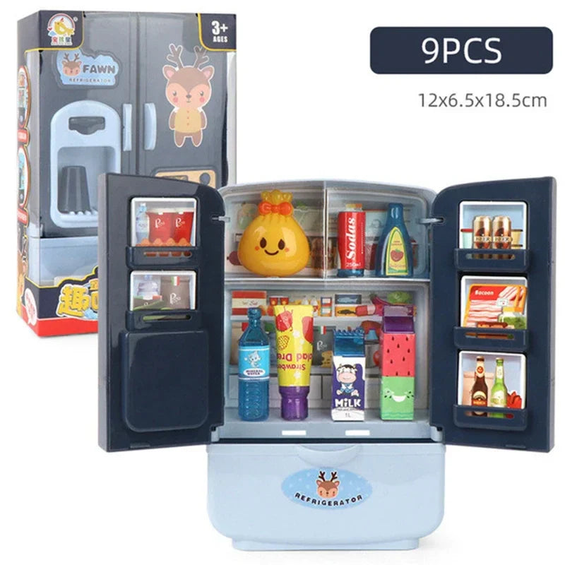 Mini Toy Fridge – Pretend Play Kitchen Refrigerator for Kids