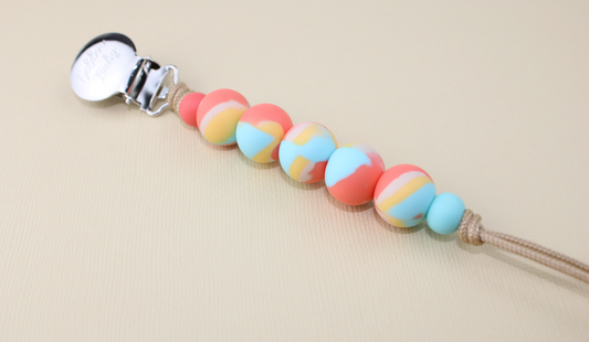 Pacifier Clip | Orange Dream