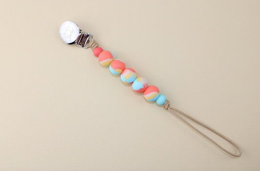 Pacifier Clip | Orange Dream