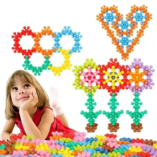 3D Snowflake Building Blocks