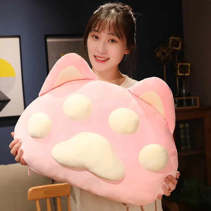 Giant Cat-Paw Pillows