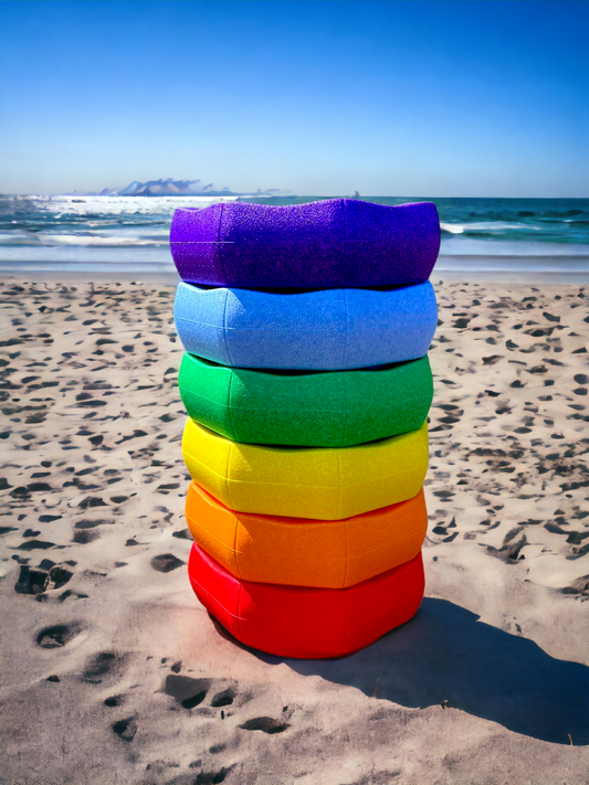 6 Pcs Rainbow Stepping Stones Set