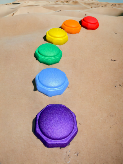6 Pcs Rainbow Stepping Stones Set