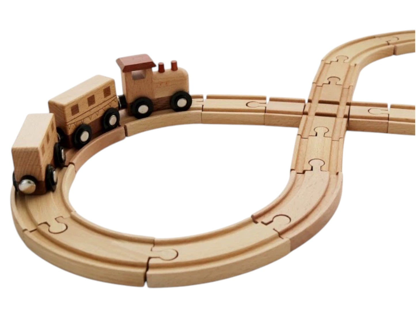 56 PCS Town Exploration Train Set with Track