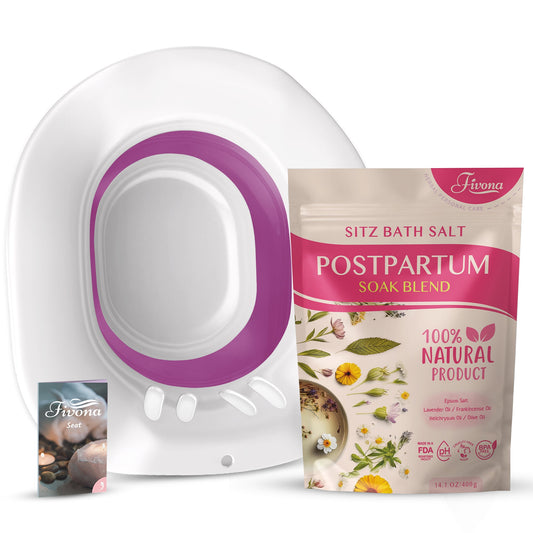 2-in-1 Sitz Bath Soak Kit for Postpartum Care
