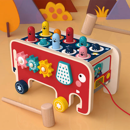 Tug Along Animal Bus