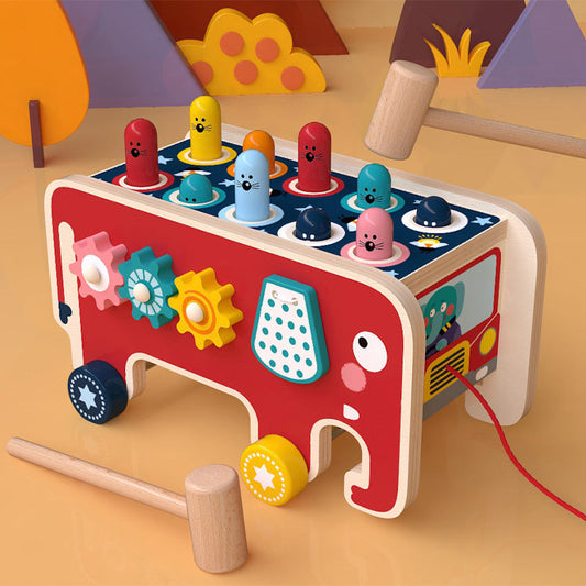 Tug Along Animal Bus
