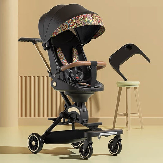 Sit/Lie Flat Two-way Folding Stroller