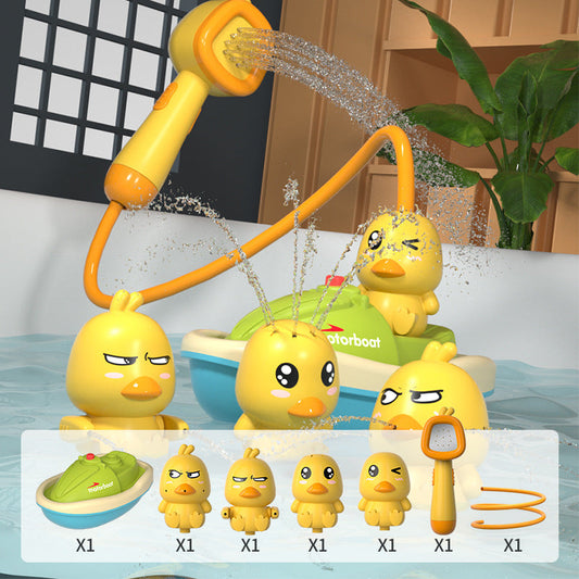 Cute Spray Duck w/ Shower Boat