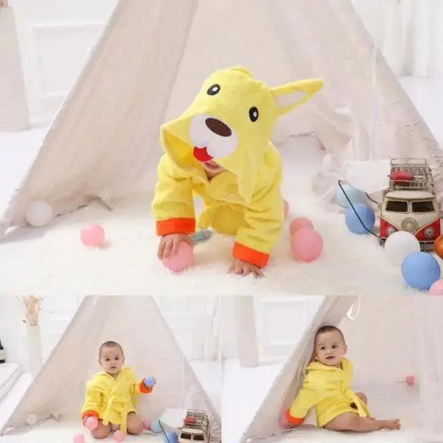 Cute Soft Mini Cartoon Bathrobes