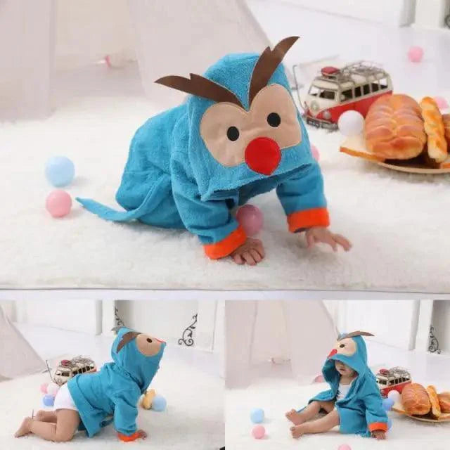 Cute Soft Mini Cartoon Bathrobes