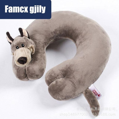 U-shaped Animal Travel Pillow