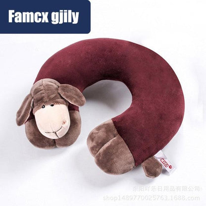 U-shaped Animal Travel Pillow