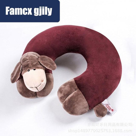 U-shaped Animal Travel Pillow
