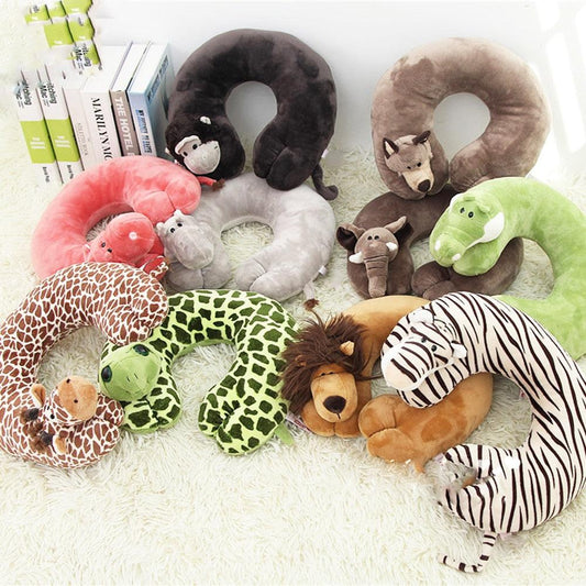 U-shaped Animal Travel Pillow