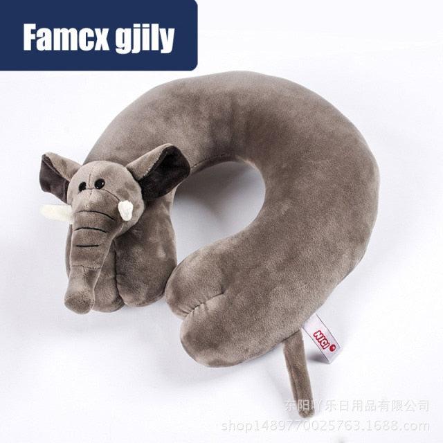 U-shaped Animal Travel Pillow