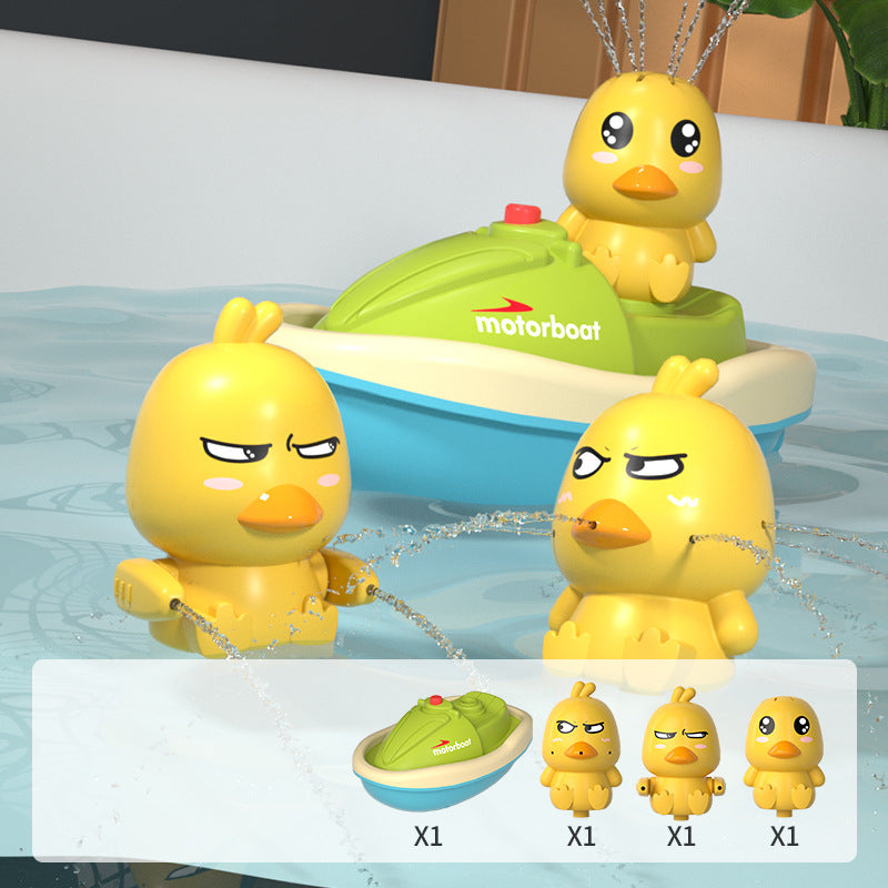Cute Spray Duck w/ Shower Boat