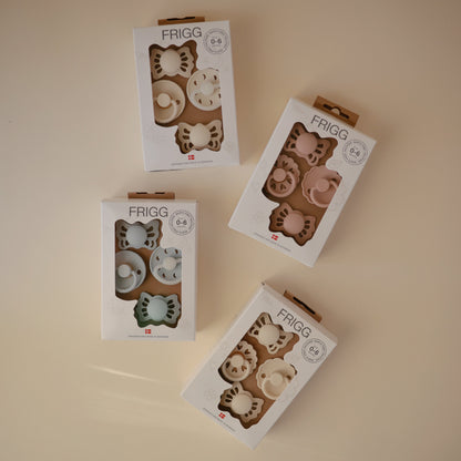 FRIGG Baby's First Pacifier | Powder Blue 4-Pack
